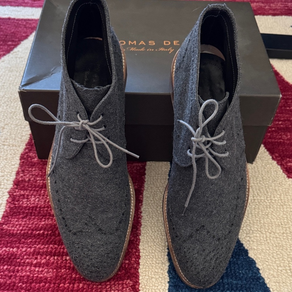 Thomas Dean Charcoal Chukka Boots
